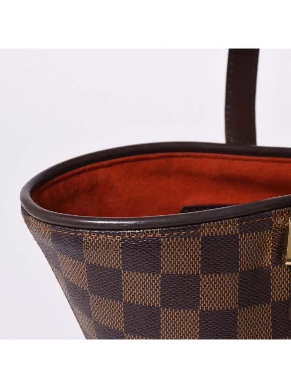 Louis Vuitton Handbag Manosque PM Damier Brown Gold